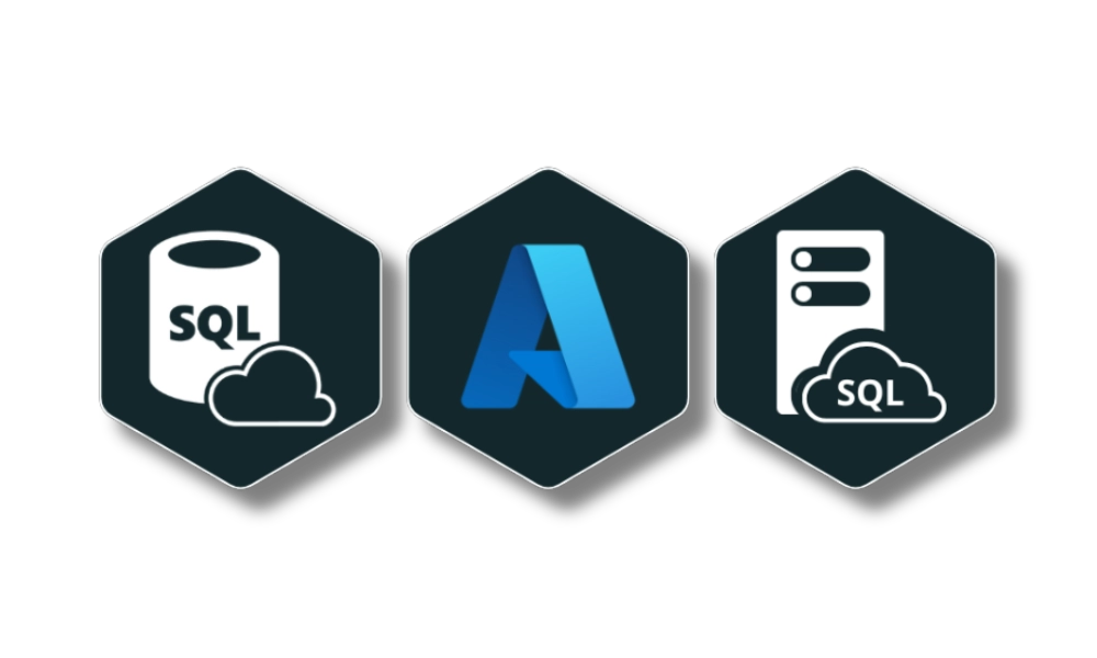 Integration icons for Coyote Monitor with Azure SQL Database, Microsoft Azure, and Azure SQL Managed Instance.